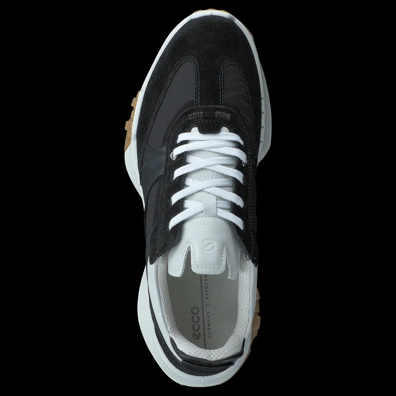 ECCO Retro Sneaker W Black/black/black/white Svart Sale
