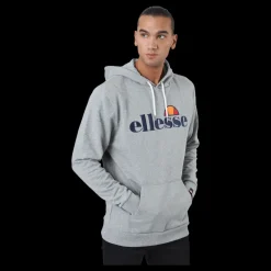 Clearance Ellesse El Ferrer Oh Hoody Grey Marl Grå