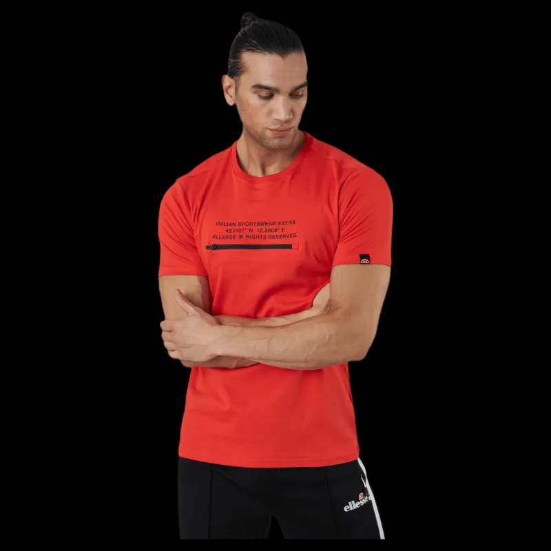 Ellesse El Piedmont Tee Red Röd Outlet