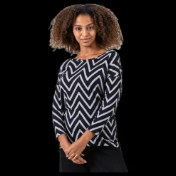 Only Elcos 4/5 Aop Top Black/Grey Svart och Grå Best