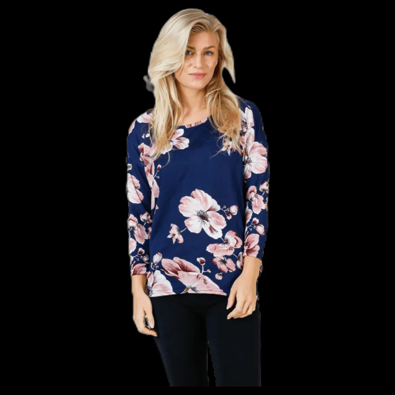 Outlet Only Elcos 4/5 Aop Top Jrs Blue Blå