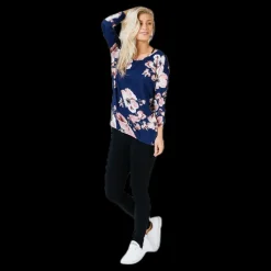 Outlet Only Elcos 4/5 Aop Top Jrs Blue Blå