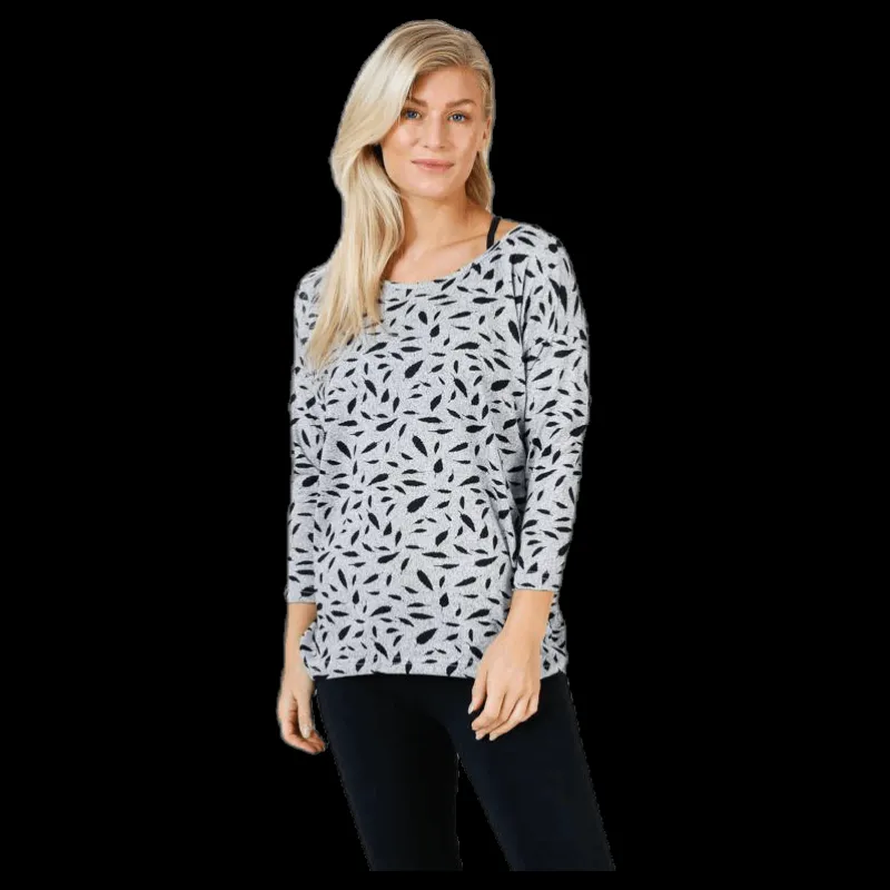 Outlet Only Elcos 4/5 Aop Top Jrs Grey Grå