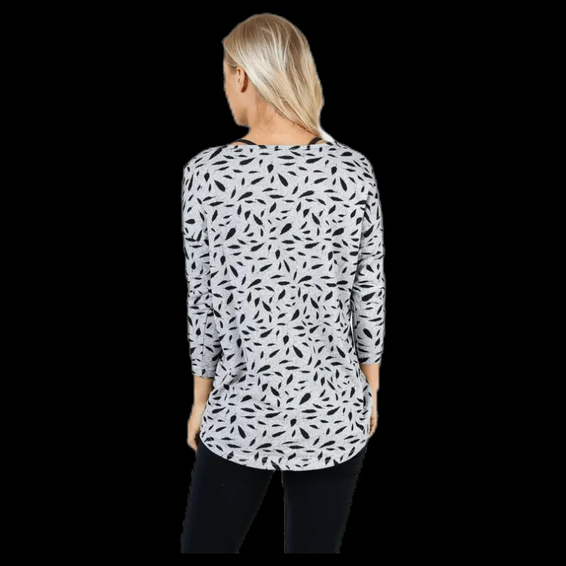Outlet Only Elcos 4/5 Aop Top Jrs Grey Grå