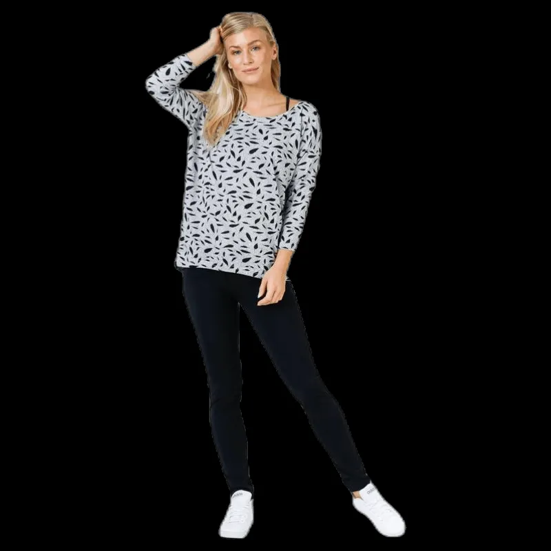 Outlet Only Elcos 4/5 Aop Top Jrs Grey Grå