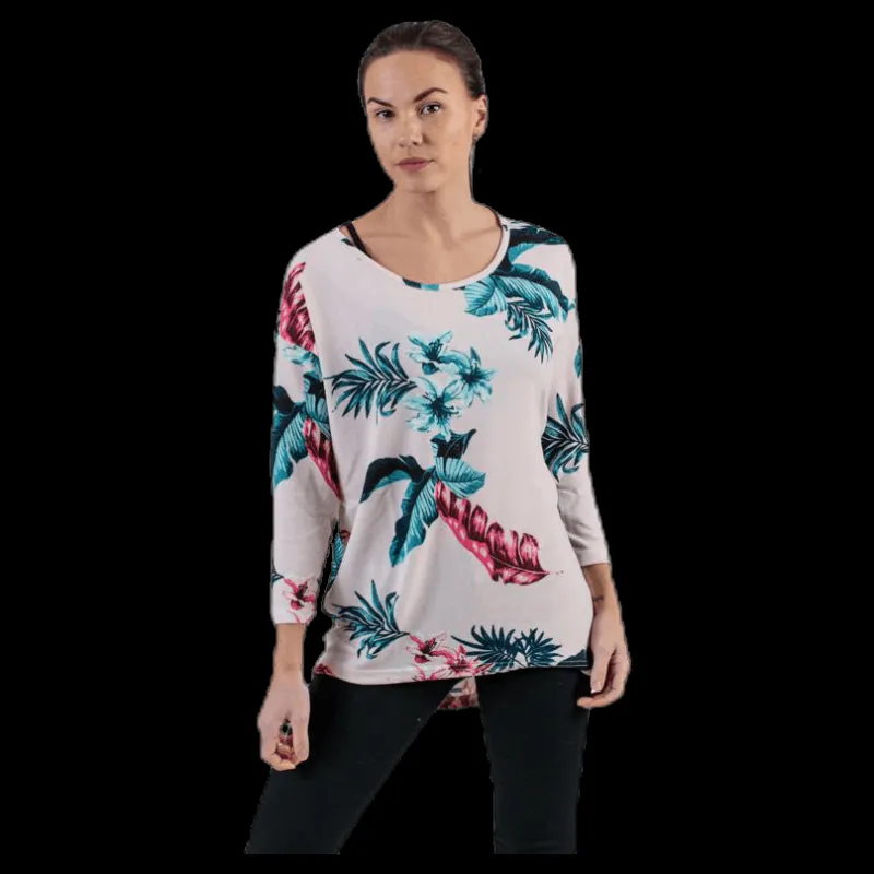 Only Elcos 4/5 Aop Top Jrs Pink Rosa Discount