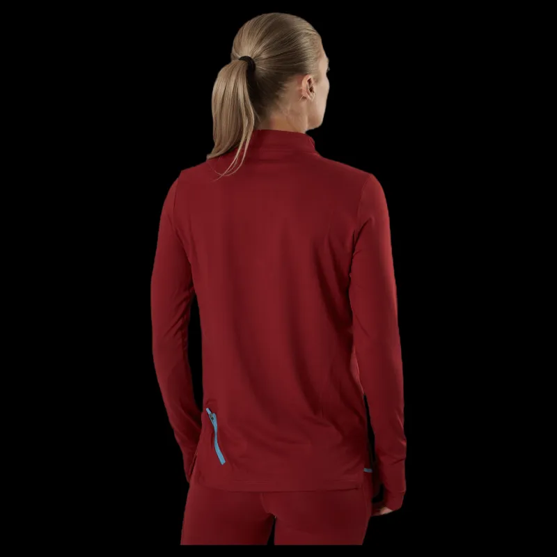Nike Element Trail Midlayer Patterned Röd Discount