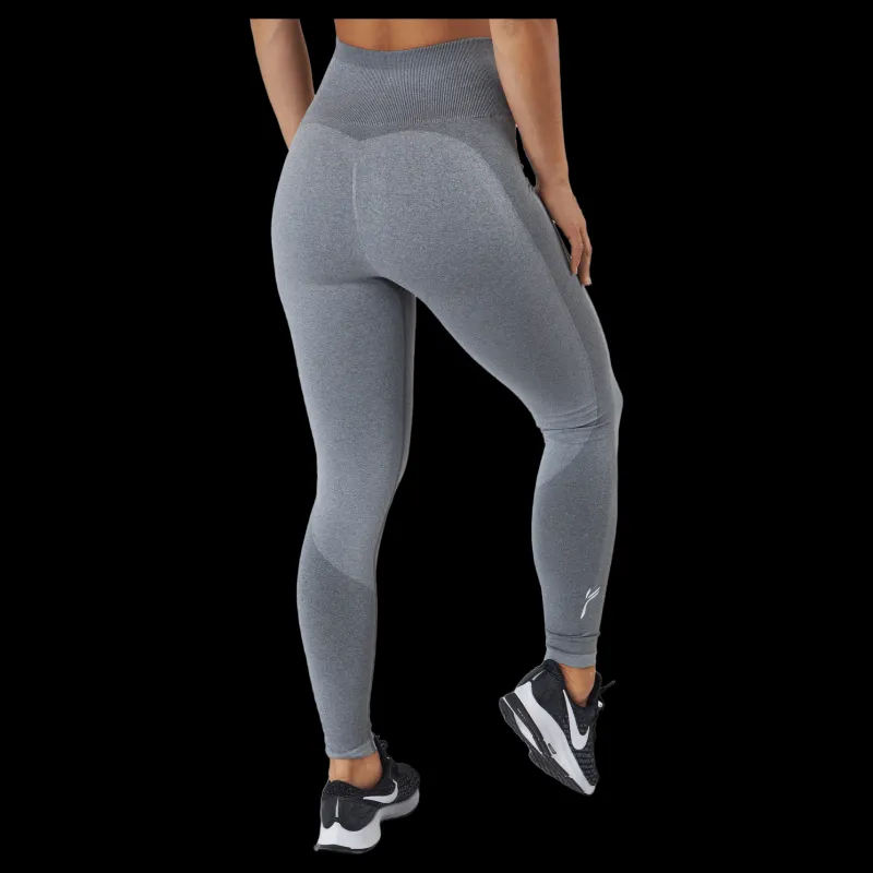 Famme Elevate Wave Leggings 2 Dark Grey Grå Best