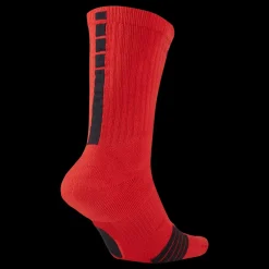 Nike Elite Crew Basketball Socks UNIVERSITY RED/BLACK/BLACK Röd Discount
