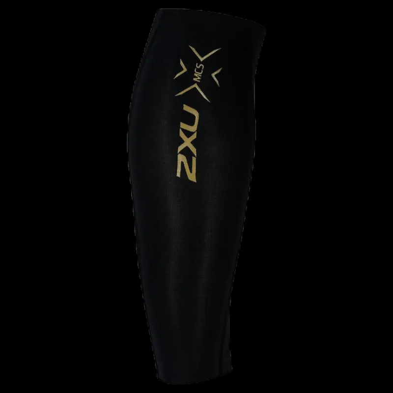Online 2XU Elite MCS Compression Calf Guard Black/Gold Svart och Guld