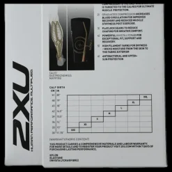 Online 2XU Elite MCS Compression Calf Guard Black/Gold Svart och Guld