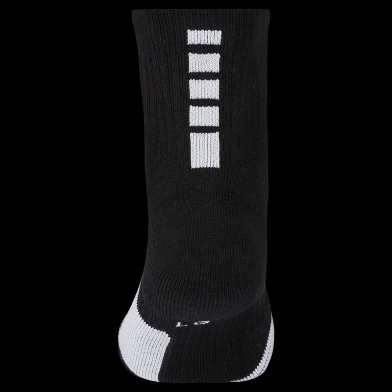 Sale Nike Elite Mid Basketball Socks BLACK/WHITE/WHITE Svart