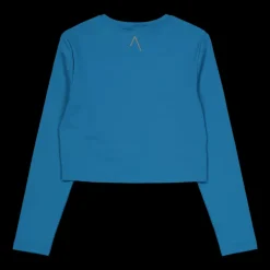 BLACC Ella Overlap Long Sleeve Top Blue Coral Blå Outlet