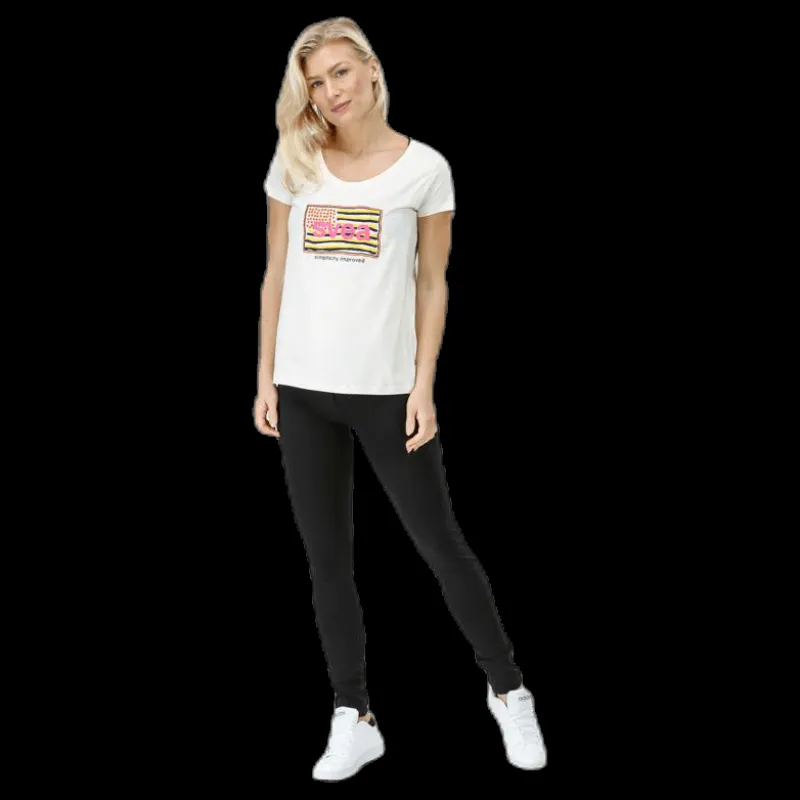 Svea Ella Tee White Vit New