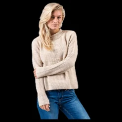 Clearance Pieces Ellen Ls O-Neck Knit White Vit