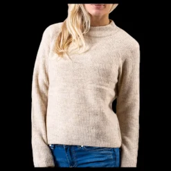 Clearance Pieces Ellen Ls O-Neck Knit White Vit
