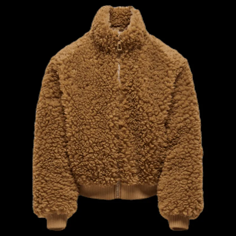 Outlet Kids Only Ellie Sherpa Bomber Brown Brun