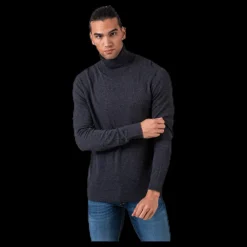 Jack & Jones Emil Knit Roll Neck Grey Grå Hot
