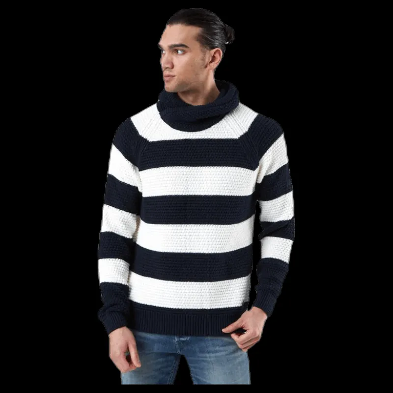 Best Holebrook Emil Wrap Neck Blue/White Blå och Vit