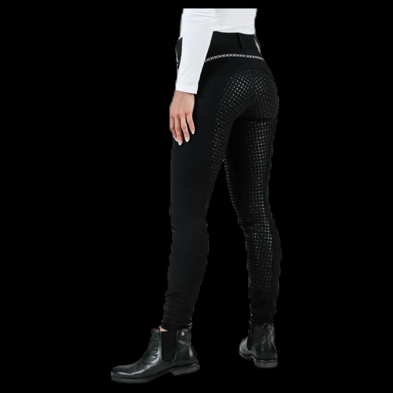 Catago Emily Riding Pants w. Silicon Black Svart