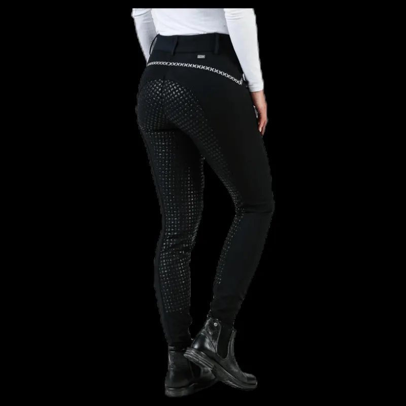 Catago Emily Riding Pants w. Silicon Black Svart