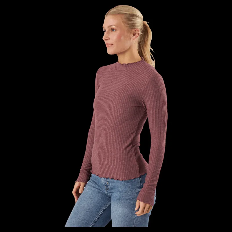 Only Emma L/s High Neck Top Noos Jr Rose Brown Lila Hot