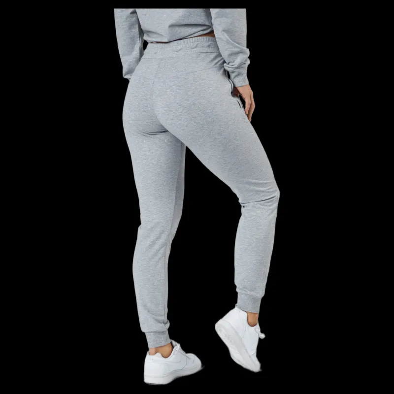 Better Bodies Empire Joggers Light Grey Melange Grå