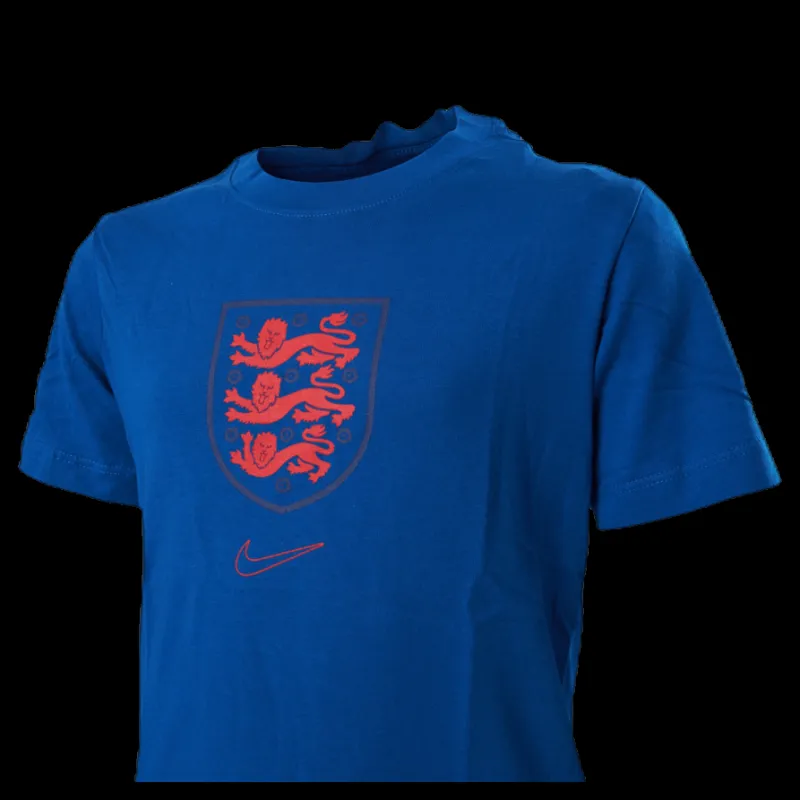 Clearance Nike England Tee Evergreen Crest Junior Blue Blå