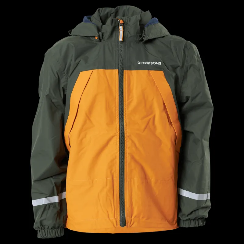 Didriksons Enso Kids Jacket 2 Yellow Flerfärgad Clearance