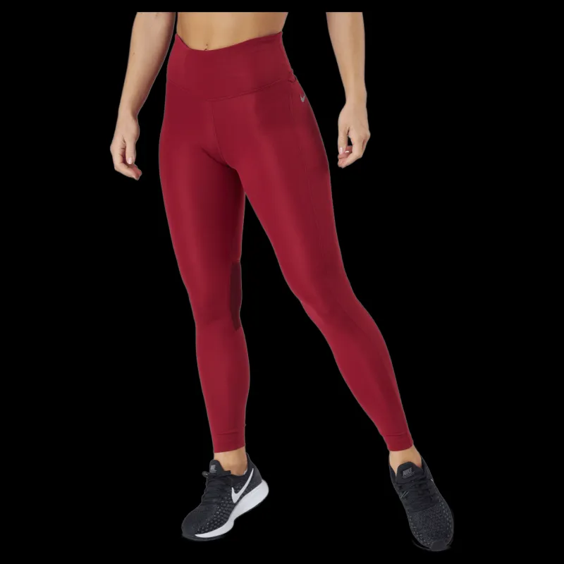 Nike Epic Fast Women's Running Legg Pomegranate/reflective Silv Röd New