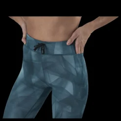 New Nike Epic Faster Run Division 7/8 Tight Green/Silver Blå