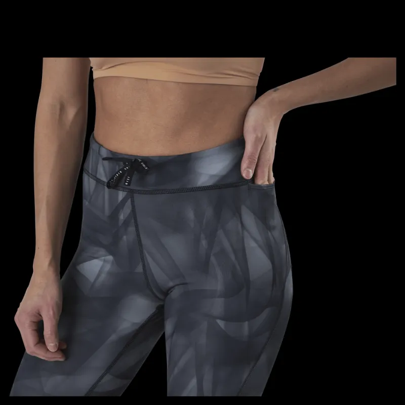 Nike Epic Faster Run Division 7/8 Tight Black/Silver Svart och Silver