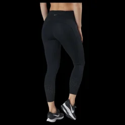 New Nike Epic Luxe Running Crop Black/Silver Svart