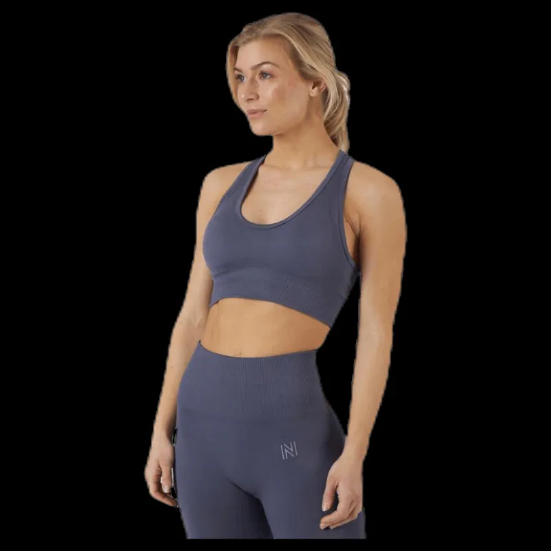 Norfolk Erica Seamless Sports Bra Blue Blå New