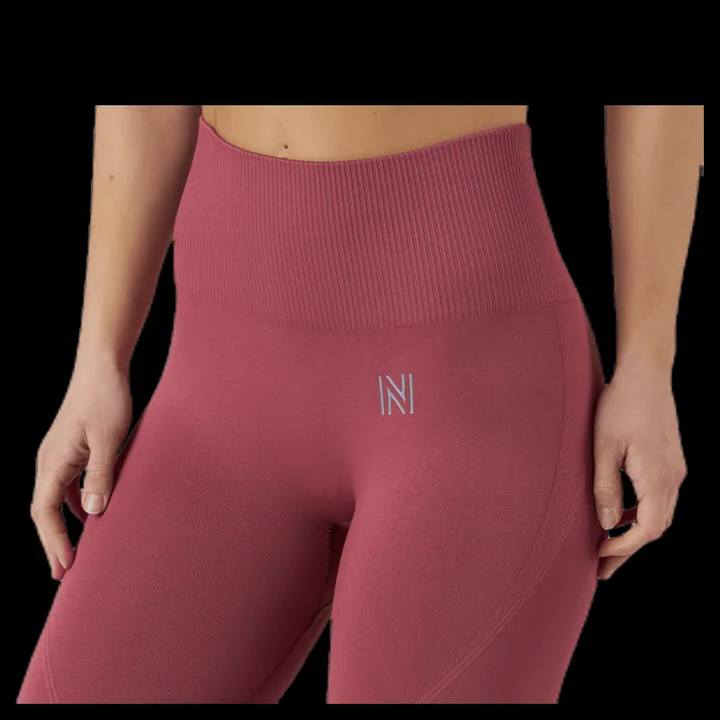 Norfolk Erica Seamless Tights Pink/Red Rosa och Röd