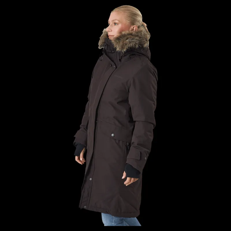 Didriksons Erika Wns Parka 3 Brown Svart Outlet