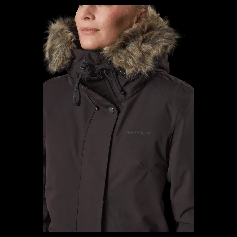 Didriksons Erika Wns Parka 3 Brown Svart Outlet