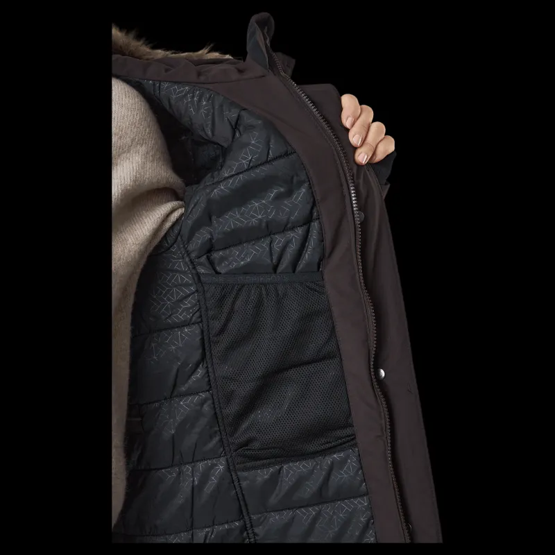 Didriksons Erika Wns Parka 3 Brown Svart Outlet