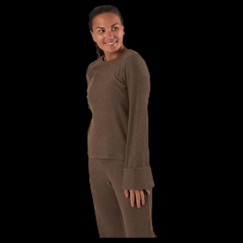Pieces Ermione Ls Top Beige Online