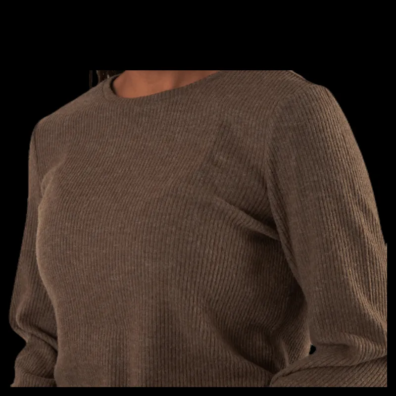 Pieces Ermione Ls Top Beige Online