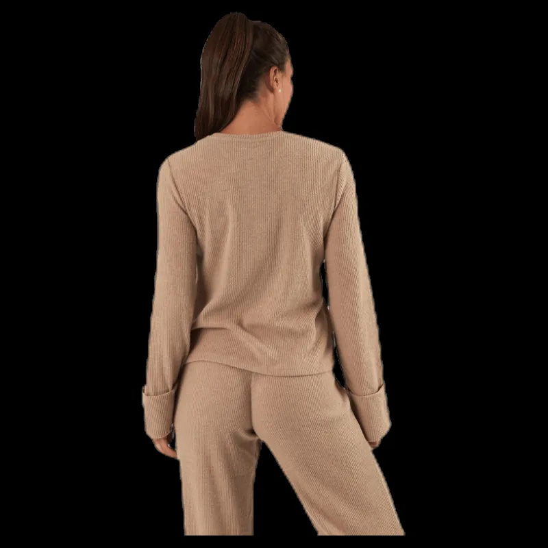 Outlet Pieces Ermione Ls Top White Vit