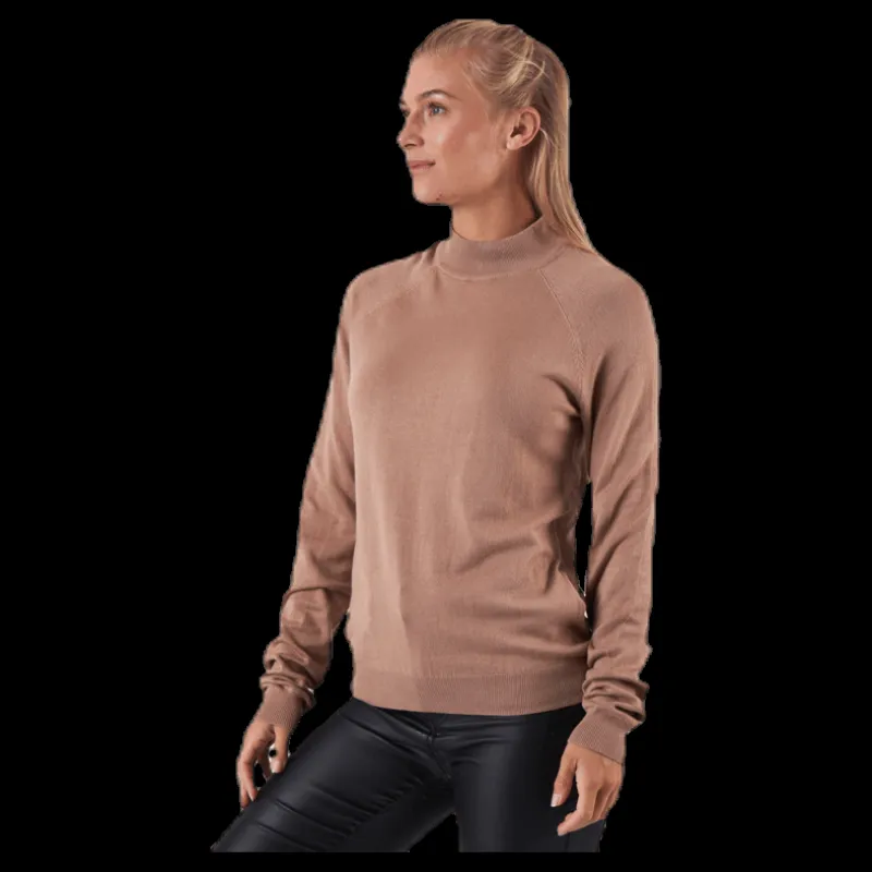 Best Pieces Esera Ls High Neck Knit Beige