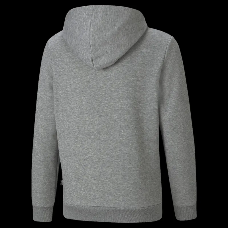 Sale Puma Ess+ 2 Col Big Logo Hoodie Fl Medium Gray Heather Grå