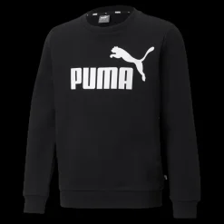 Puma Ess Big Logo Crew Fl B Black Svart Sale