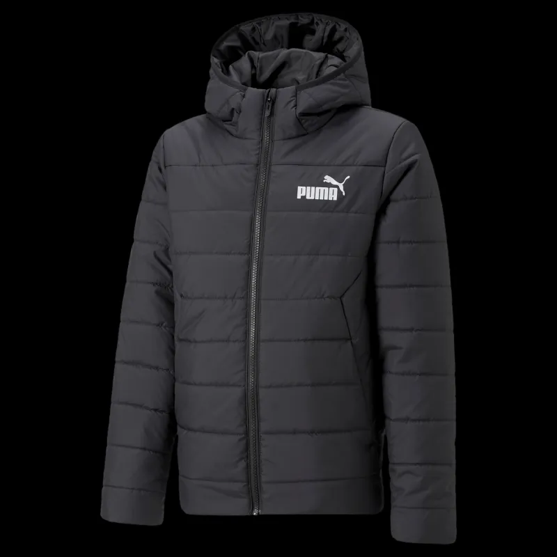 Puma Ess Hooded Padded Jacket Black Svart Sale