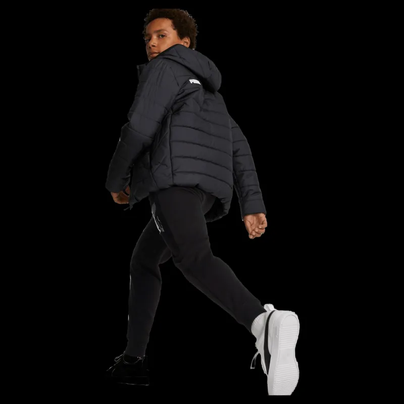 Puma Ess Hooded Padded Jacket Black Svart Sale