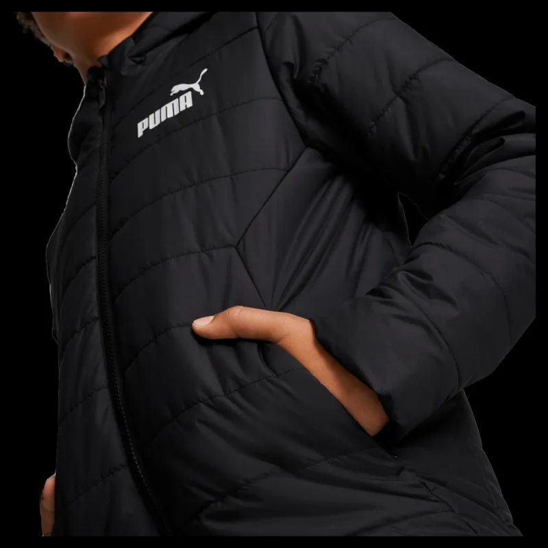 Puma Ess Hooded Padded Jacket Black Svart Sale