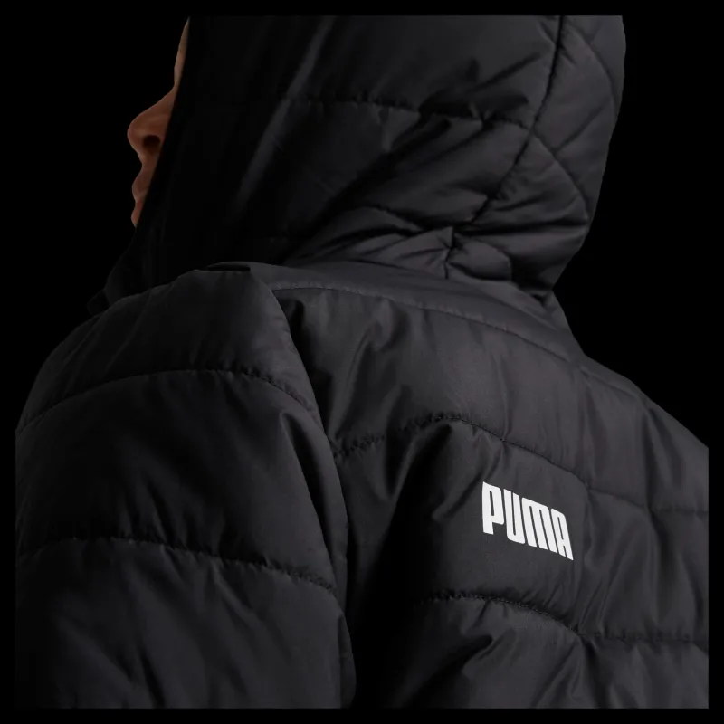Puma Ess Hooded Padded Jacket Black Svart Sale