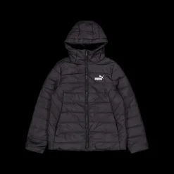 Online Puma Ess Hooded Padded Jacket Black Svart