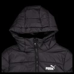 Online Puma Ess Hooded Padded Jacket Black Svart
